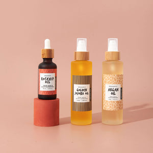 
                  
                    Load image into Gallery viewer, OIL COMBO - Jojoba Oil + Rosehip Oil + Argan Oil
                  
                