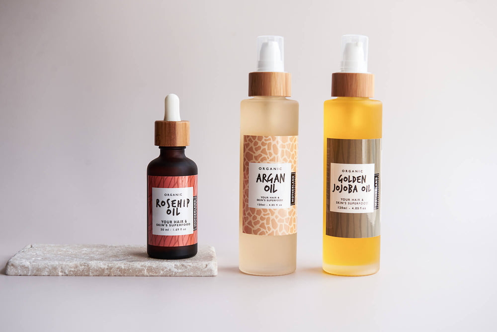 
                  
                    Load image into Gallery viewer, OIL COMBO - Jojoba Oil + Rosehip Oil + Argan Oil
                  
                