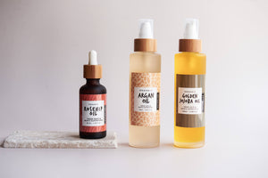 
                  
                    Load image into Gallery viewer, ORGANIC OIL COMBO - Jojoba Oil + Rosehip Oil + Argan Oil
                  
                