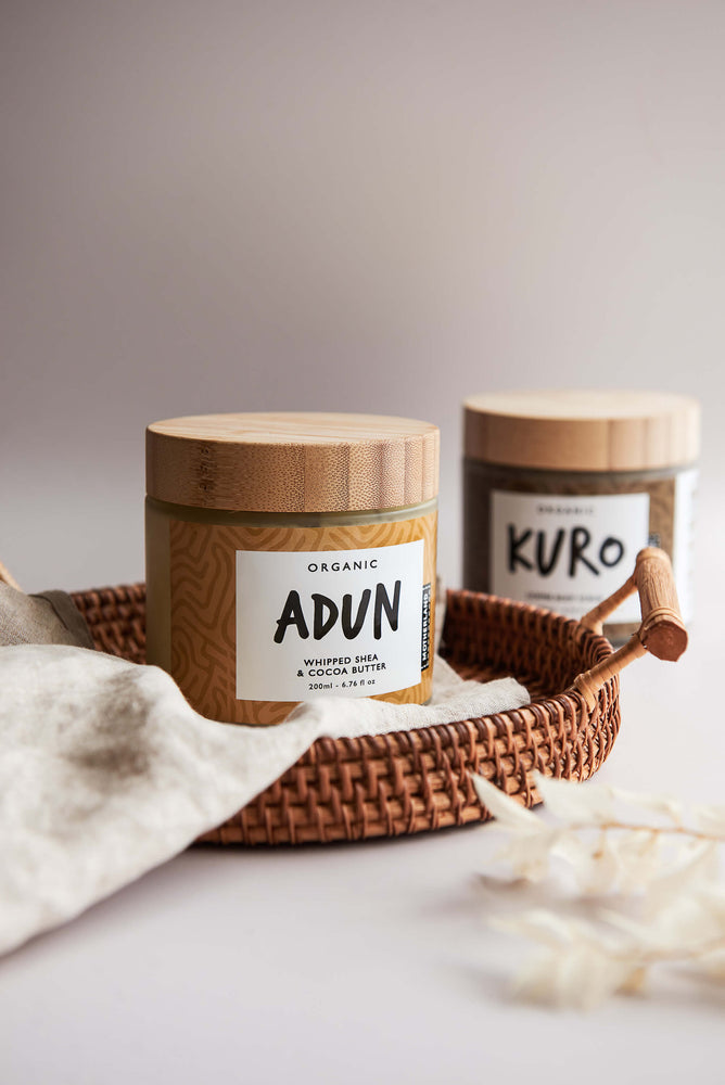 
                  
                    Load image into Gallery viewer, ADUN X KURO COMBO- Body Butter + Coffee Scrub
                  
                
